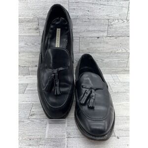 Florsheim Shoes Mens Size 9 D Black Leather Tassel Loafers Dress Slip On Classic